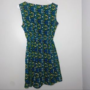 Patterned Bright-Colored Mini dress